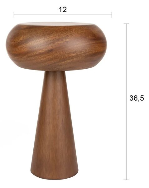 -25 % Dny Marianne - Dutchbone Hnědá dřevěná stolní lampa MOREL 37 cm