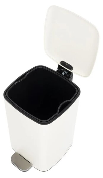 Housecraft Living Bílý pedálový odpadkový koš MARK 20 l