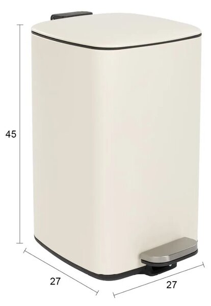 Housecraft Living Bílý pedálový odpadkový koš MARK 20 l