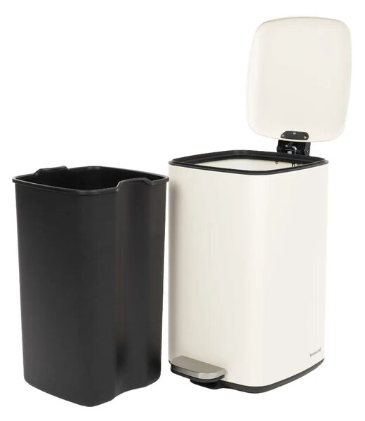 Housecraft Living Bílý pedálový odpadkový koš MARK 20 l