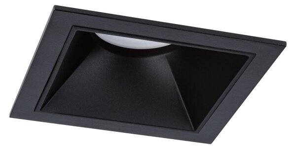 Paulmann 93127 Cole Coin, bodovka v černé úpravě, 1x6W LED 2700K tříkrokové stmívání, 8,8x8,8cm, IP44