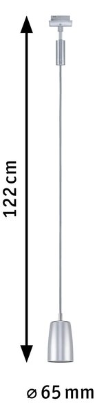 Paulmann 95626 Cover, závěsné svítidla pro Urail system, max. 1x10W GU10, signální bílá/chrom
