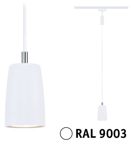 Paulmann 95626 Cover, závěsné svítidla pro Urail system, max. 1x10W GU10, signální bílá/chrom