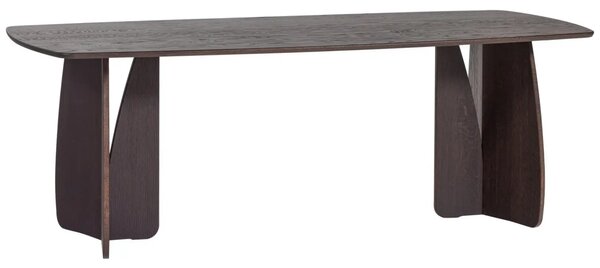WOOOD Tmavý dubový jídelní stůl Veere 220 x 100 cm