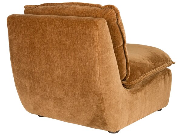 Dutchbone Koňakově hnědé čalouněné křeslo RADLEY