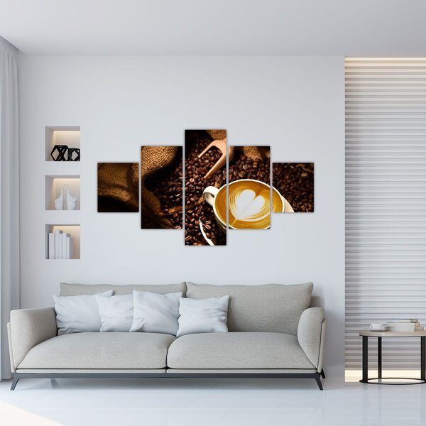 Obraz - Šálek kávy (125x70 cm)