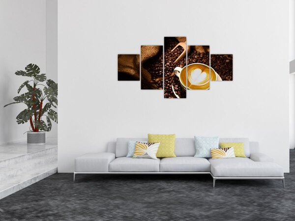 Obraz - Šálek kávy (125x70 cm)