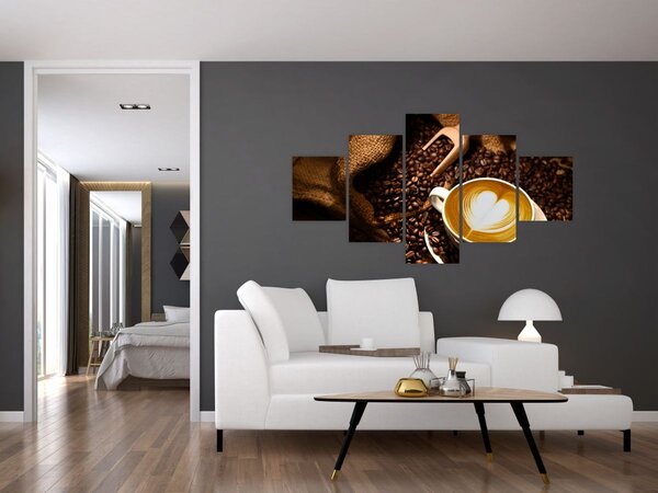 Obraz - Šálek kávy (125x70 cm)