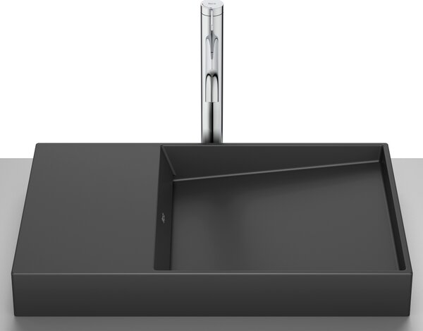Roca Horizon umyvadlo 60x38 cm na pult černá matný A32727908B