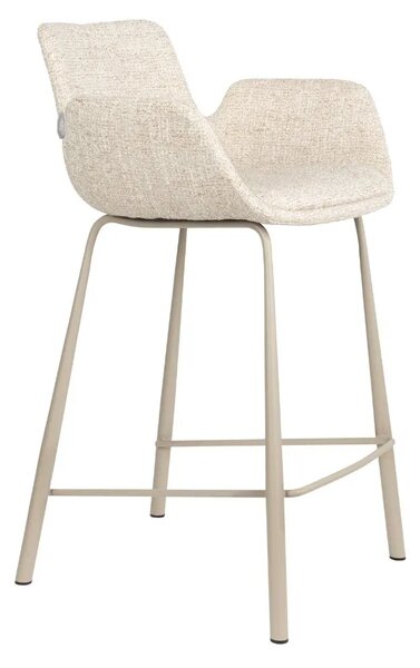 Zuiver Béžová čalouněná barová židle BRIT 68 cm