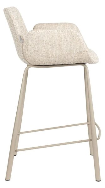 Zuiver Béžová čalouněná barová židle BRIT 68 cm
