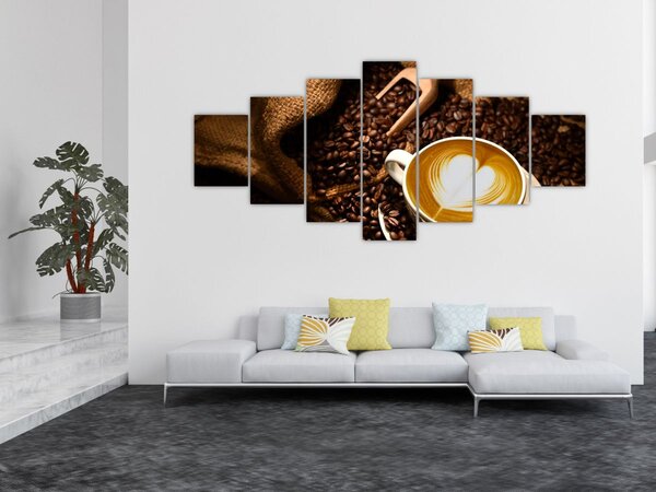 Obraz - Šálek kávy (210x100 cm)