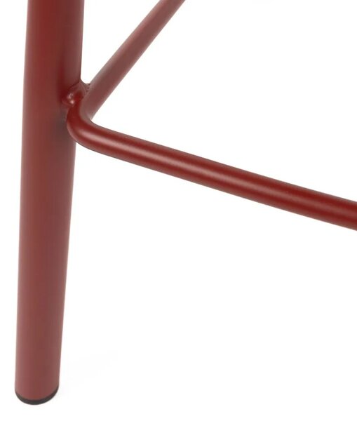 Zuiver Červená čalouněná barová židle BRIT 68 cm