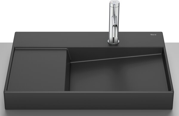 Roca Horizon umyvadlo 60x42 cm na pult černá matný A32727408B