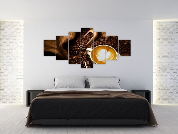 Obraz - Šálek kávy (210x100 cm)
