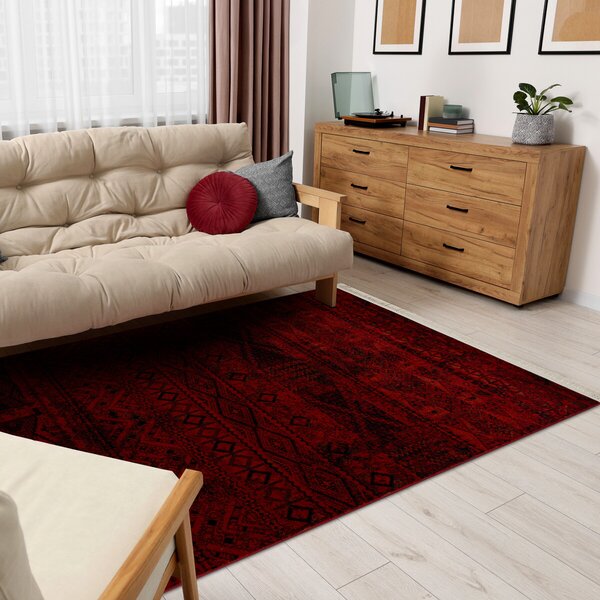 Dywany Łuszczów, Kusový koberec Orient 4722 vínový, 100x200, červená, kancelář