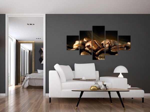Obraz - Kávové zrna (125x70 cm)