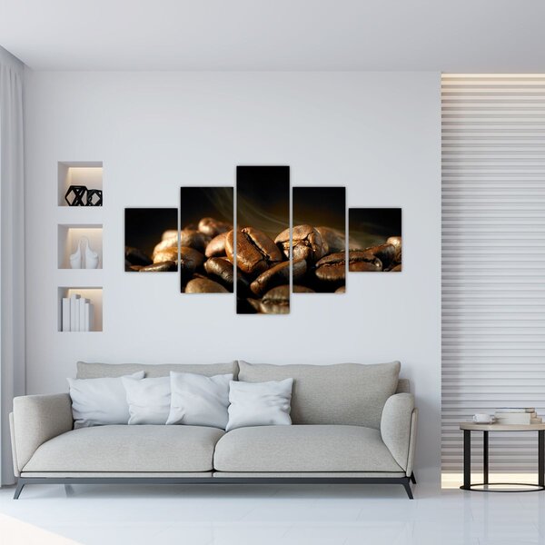 Obraz - Kávové zrna (125x70 cm)