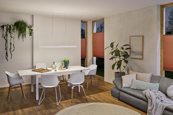 Paulmann 79889 Aptare ZigBee, bílé závěsné svítidlo LED 2x18W 2700K svítí nahoru/dolů, nastavitelná šířka 132-180cm