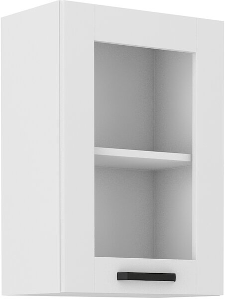 STL 40 cm skříňka horní jednodveřová se sklem LUNA Barevné provedení LUNA: Bílá / Bílá