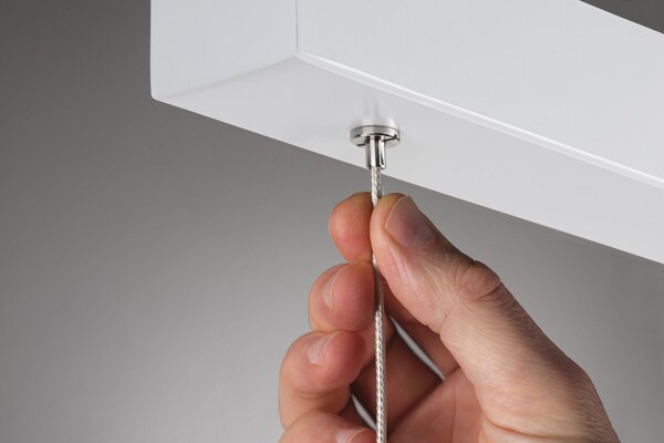Paulmann 79889 Aptare ZigBee, bílé závěsné svítidlo LED 2x18W 2700K svítí nahoru/dolů, nastavitelná šířka 132-180cm