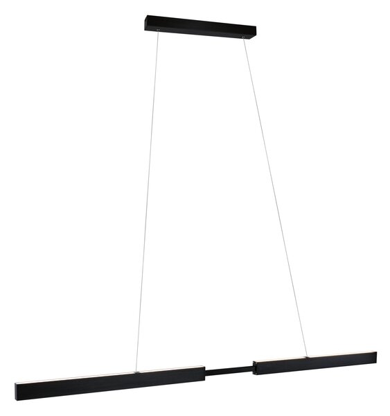 Paulmann 79888 Aptare ZigBee, černé závěsné svítidlo LED 2x18W 2700K svítí nahoru/dolů, nastavitelná šířka 132-180cm