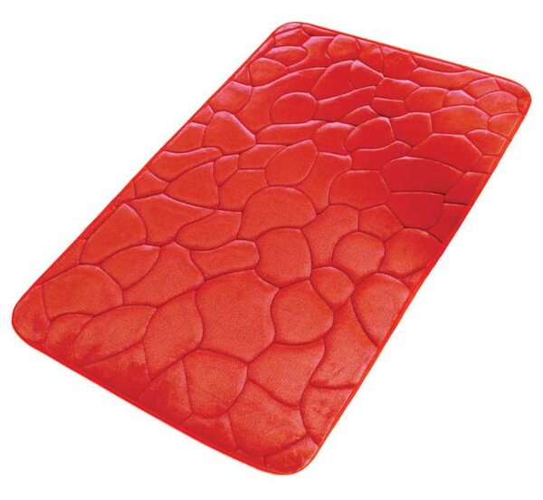 Koupelnová předložka SOFT 3 červená, 50x80 cm