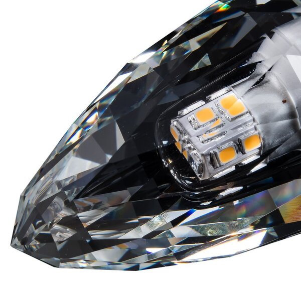 Dekorační LED žárovka E14 neutrální 4000k 4w 500 lm crystal svíčka