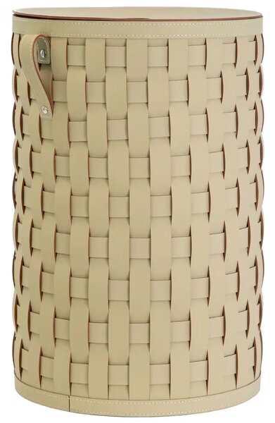 -25 % Dny Marianne - Angel Cerdá Béžový dekorativní koš No. 3309, 60 cm z regenerované kůže