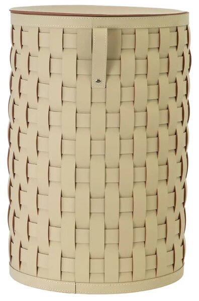 -25 % Dny Marianne - Angel Cerdá Béžový dekorativní koš No. 3309, 60 cm z regenerované kůže