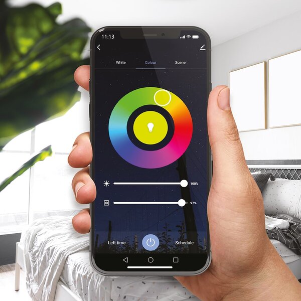 LED žárovka E27 RGB+CCT+DIM 8w 900 lm Wi-Fi