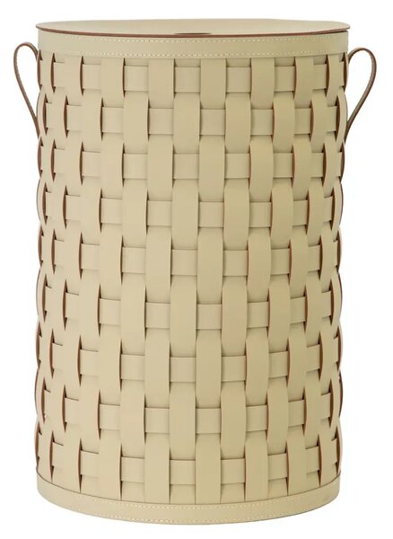 -25 % Dny Marianne - Angel Cerdá Béžový dekorativní koš No. 3309, 60 cm z regenerované kůže