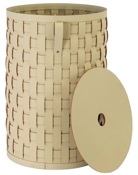 -25 % Dny Marianne - Angel Cerdá Béžový dekorativní koš No. 3309, 60 cm z regenerované kůže