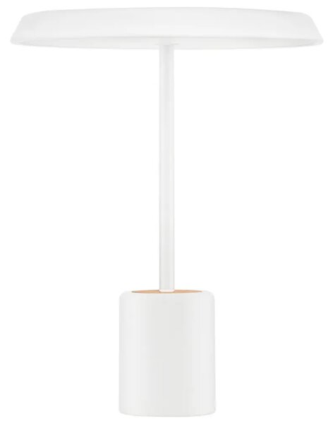 Nova Luce Bílá kovová stolní LED lampa Ophelia