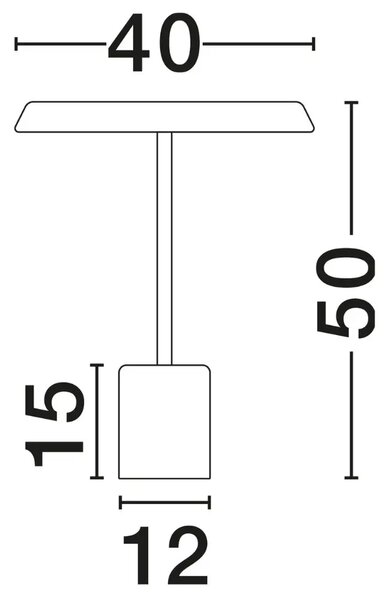 Nova Luce Černá kovová stolní LED lampa Ophelia