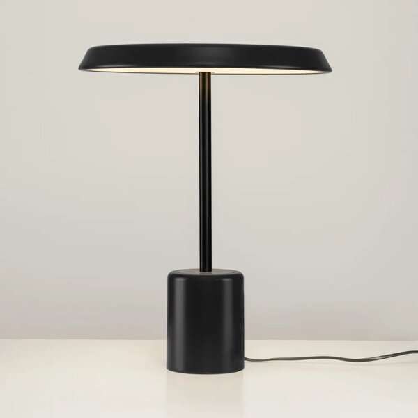 Nova Luce Černá kovová stolní LED lampa Ophelia