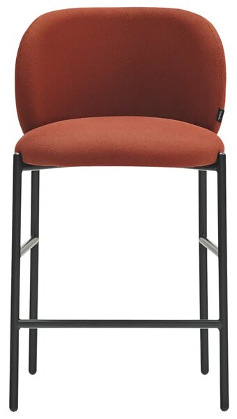 Teulat Červená čalouněná barová židle Mogi 63 cm