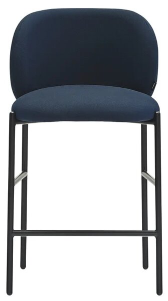 Teulat Modrá čalouněná barová židle Mogi 63 cm