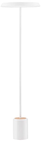 Nova Luce Bílá kovová stojací LED lampa Ophelia 135 cm