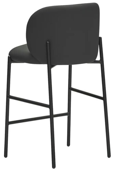 Teulat Černá koženková barová židle Mogi 63 cm
