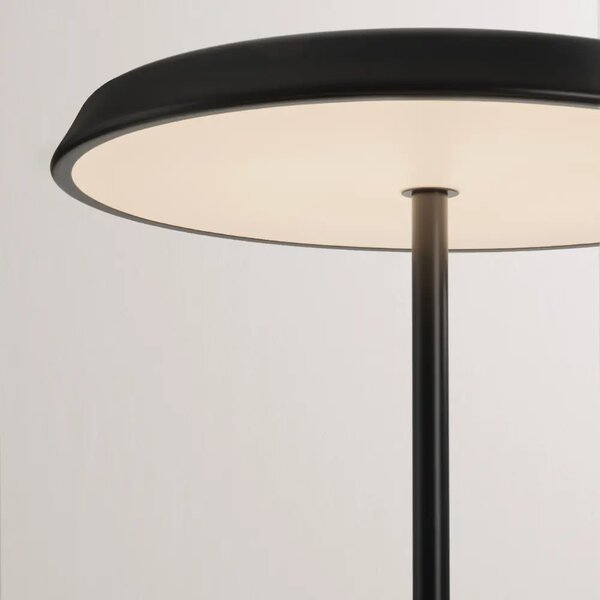 Nova Luce Černá kovová stolní LED lampa Ophelia