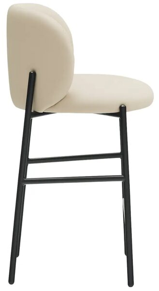 Teulat Béžová koženková barová židle Mogi 63 cm