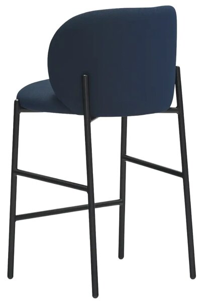 Teulat Modrá čalouněná barová židle Mogi 63 cm
