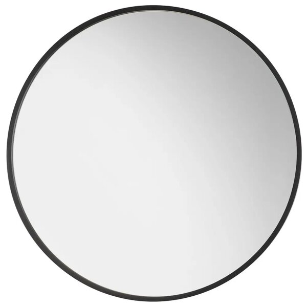 Nova Luce Černé kovové nástěnné zrcadlo Rossi 60 cm