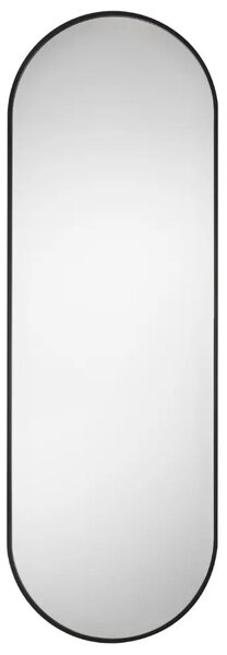 Nova Luce Černé kovové nástěnné zrcadlo Vante 150 x 50 cm