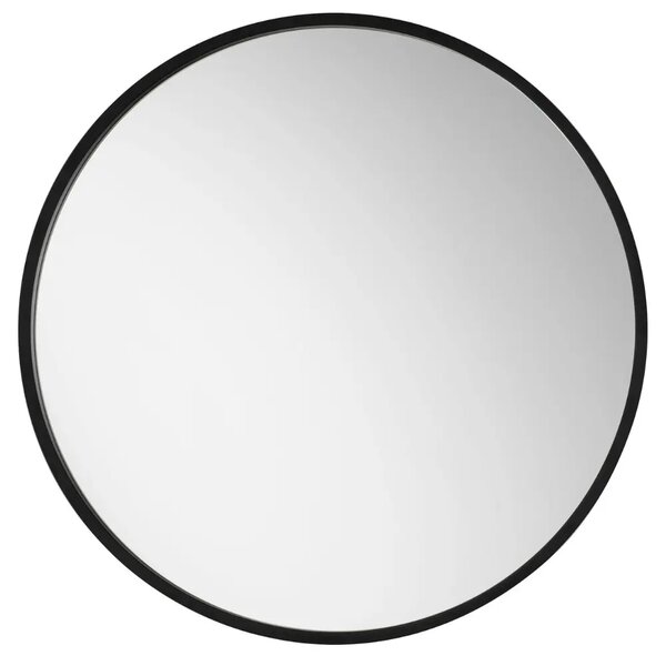 Nova Luce Černé kovové nástěnné zrcadlo Rossi 50 cm