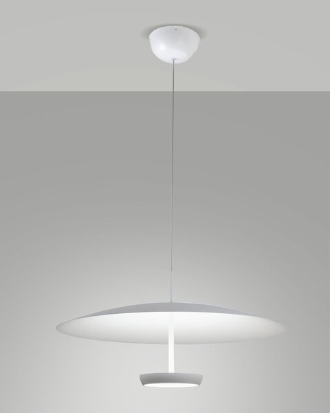 Fabas 3803-45-102 Yuko, moderní závěsné svítidlo, 40W LED 3000K tříkrokové stmívání, bílá, prům. 60cm