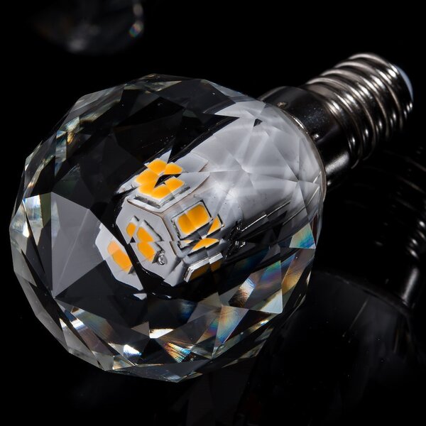 Dekorační LED žárovka E14 neutrální 4000k 3w 330 lm crystal