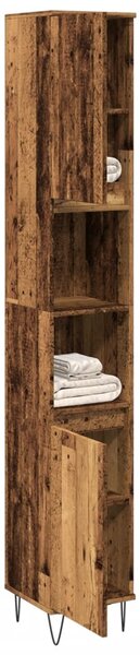 Koupelnová skříňka old wood 30 x 30 x 190 cm kompozitní dřevo