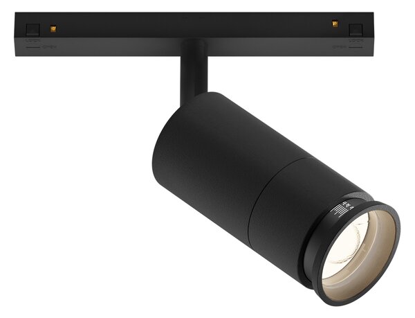LED2 6092231D Mago Zoom, černý reflektor pro Mag track 48V, 10W 3000K DALI, Ø5,5cm